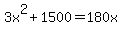 +3x%5E2+%2B+1500=180x