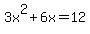 +3x%5E2+%2B6x=12