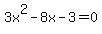 +3x%5E2+-+8x+-+3+=+0+