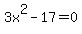 +3x%5E2-17=0+