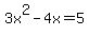 +3x%5E2-4x=5+