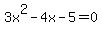 +3x%5E2-4x-5=0+