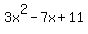 +3x%5E2-7x%2B11+