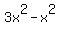 +3x%5E2-x%5E2