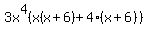 +3x%5E4%28x%28x%2B6%29%2B4%28x%2B6%29%29