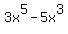 +3x%5E5+-+5x%5E3