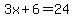 +3x+%2B6=+24