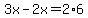 +3x-+2x+=+2%2A6
