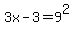 +3x-3+=+9%5E2+