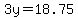 +3y+=+18.75+