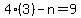 +4%283%29-n=9+
