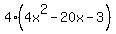 +4%284x%5E2-20x-3%29+