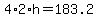 +4%2A2%2Ah+=+183.2+