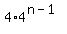 +4%2A4%5E%28n-1%29+