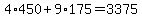 +4%2A450+%2B+9%2A175+=+3375+