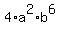 +4%2Aa%5E2%2A+b%5E6+