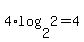 +4%2Alog%28+2%2C2+%29+=+4+