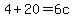 +4%2B20=6c