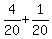 +4%2F20+%2B+1%2F20+
