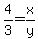 +4%2F3+=+x%2Fy+