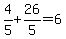 \"+4%2F5+%2B+26%2F5+=+6+\"