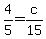 +4%2F5+=+c%2F15+