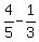 +4%2F5+-+1%2F3+