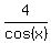 +4%2Fcos%28x%29