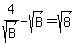 +4%2Fsqrt%28B%29+-+sqrt%28B%29+=+sqrt%288%29+