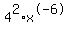 +4%5E2+%2A+x%5E-6