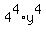 +4%5E4+%2Ay%5E4