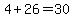 \"+4+%2B+26+=+30+\"