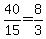 +40%2F15+=+8%2F3+