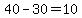 +40+-+30+=+10+