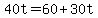 +40t+=+60+%2B+30t+