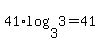 +41%2Alog%283%2C3%29+=+41+