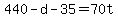 +440+-+d+-+35+=+70t+