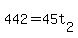 +442+=+45t%5B2%5D+