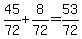 +45%2F72+%2B+8%2F72+=+53%2F72+
