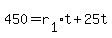 +450+=+r%5B1%5D%2At+%2B+25t+
