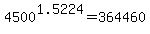 +4500%5E1.5224+=+364460+