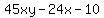 +45xy-24x-10