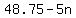 +48.75+-+5n+