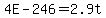 +4E+-+246+=+2.9t+