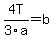 +4T%2F3a+=+b