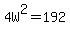 +4W%5E2+=+192+