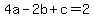 +4a-2b%2Bc=2