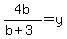 +4b%2F%28b%2B3%29=y