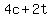+4c+%2B+2t+