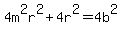 +4m%5E2r%5E2%2B4r%5E2=4b%5E2